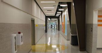 Central hallway of ELC South 