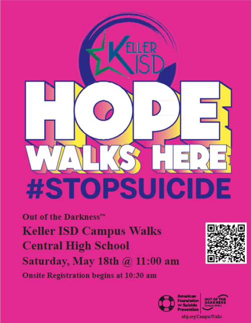 out of the darkness campus walk poster
